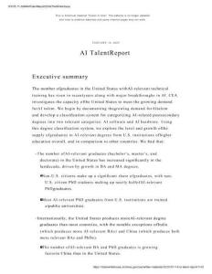 【美國(guó)白宮】2025人工智能AI人才報(bào)告