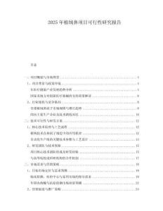 2025年植絨鼻項目可行性研究報告