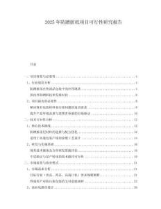 2025年防蹭臟紙項(xiàng)目可行性研究報(bào)告