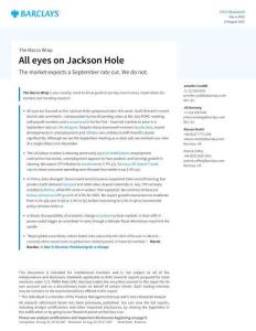 【巴克萊-2025研究報告】The_Macro_Wrap_All_eyes_on_Jackson_Hole
