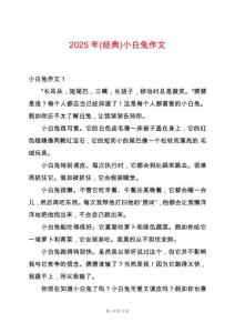 2025年(經(jīng)典)小白兔作文