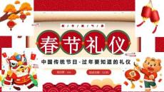 中國傳統(tǒng)節(jié)日春節(jié)過年要知道的禮儀教育班會PPT