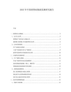 2025年中國(guó)拼圖磚數(shù)據(jù)監(jiān)測(cè)研究報(bào)告