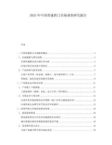 2025年中國普通拱門市場調查研究報告