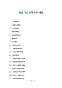 盲盒行業(yè)市場(chǎng)分析報(bào)告