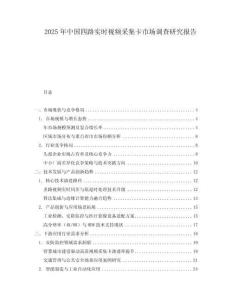 2025年中國四路實時視頻采集卡市場調(diào)查研究報告