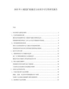 2025年4通道擴展通話主站項目可行性研究報告