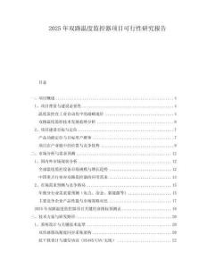 2025年雙路溫度監控器項目可行性研究報告