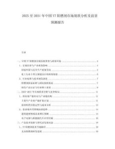 2025至2031年中國YT阻燃劑市場現(xiàn)狀分析及前景預(yù)測報告
