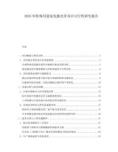 2025年特殊用途氦氖激光管項(xiàng)目可行性研究報(bào)告