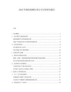 2025年鋼結(jié)構(gòu)鉚釘項(xiàng)目可行性研究報(bào)告