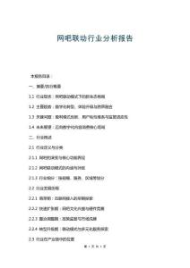 网吧联动行业分析报告