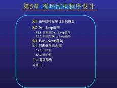 第5章循環(huán)結(jié)構(gòu)程序設(shè)計(jì)