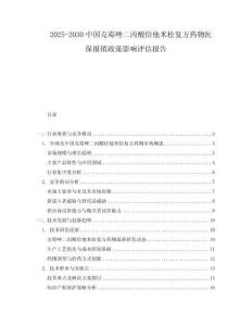 2025-2030中國克霉唑二丙酸倍他米松復(fù)方藥物醫(yī)保報(bào)銷政策影響評(píng)估報(bào)告