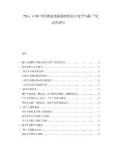 2025-2030中國鋰電池隔膜材料技術(shù)壁壘與國產(chǎn)化進(jìn)程評估