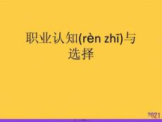 職業(yè)認(rèn)知與選擇優(yōu)選ppt資料