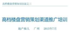 房地產(chǎn)高檔樓盤營銷策劃渠道推廣分析培訓(xùn)講義1565140081