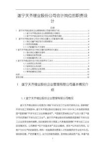 天齊鋰業(yè)股份會(huì)計(jì)崗位的職責(zé)設(shè)計(jì)6500字