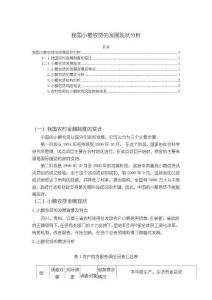 我國小額農(nóng)貸的發(fā)展現(xiàn)狀分析2700字