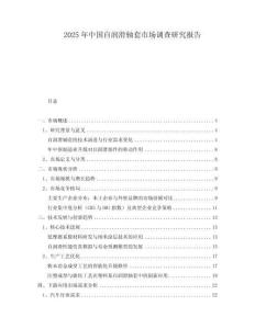 2025年中國自潤滑軸套市場調(diào)查研究報(bào)告