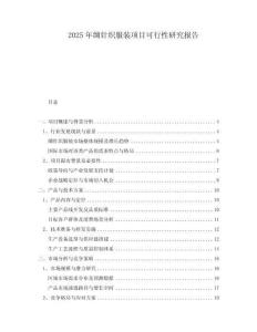 2025年綢針織服裝項目可行性研究報告