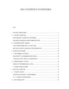 2025年多用犁項(xiàng)目可行性研究報(bào)告