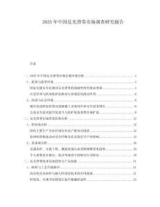 2025年中國反光背帶市場調(diào)查研究報告