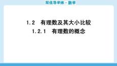 雙優(yōu)導(dǎo)學(xué)練數(shù)學(xué)(人教)七年級(jí)上冊(cè) 課件 1.2.1　有理數(shù)的概念