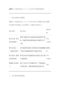 2024刑法修正案安全生產(chǎn)解讀