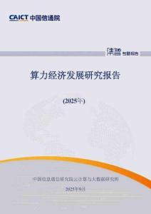 算力經濟發展研究報告（2025年）