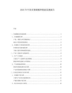 2025年中国多聚磷酸钾数据监测报告