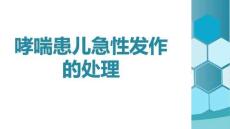 哮喘患兒急性發(fā)作的處理