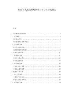 2025年戊基黃原酸鈉項目可行性研究報告