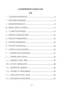 文藝院團(tuán)管理結(jié)構(gòu)與流程優(yōu)化方案