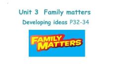 Unit 3 Faster higher stronger Developing Ideas課件 高中英語外研版必修第一冊