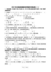 2025年江西省景德鎮(zhèn)市高考數(shù)學沖刺試卷（一）【附答案】