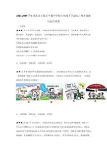 2024-2025學(xué)年重慶市豐都縣平都中學(xué)校八年級(jí)下學(xué)期5月月考道德與法治試卷