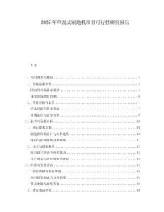 2025年單盤式刷地機項目可行性研究報告