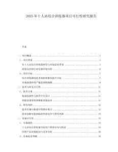 2025年十人站綜合訓練器項目可行性研究報告
