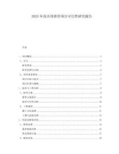 2025年高丕母排管項目可行性研究報告
