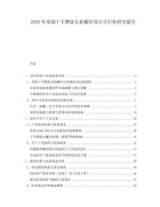 2025年美制十字槽盤(pán)頭機(jī)螺釘項(xiàng)目可行性研究報(bào)告