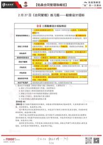 2月27日【佑森合同管理珠峰班VIP作業(yè)】答案