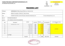 SZX-4MPE257005A箱單發(fā)票合同