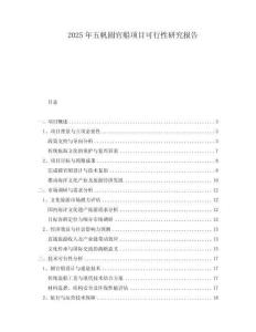 2025年五帆圓官船項(xiàng)目可行性研究報(bào)告