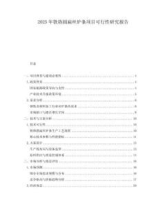 2025年鐵鉻圓扁絲爐條項(xiàng)目可行性研究報(bào)告