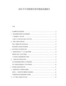 2025年中國絕緣用瓷管數(shù)據(jù)監(jiān)測(cè)報(bào)告