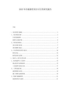 2025年冷凝器管項(xiàng)目可行性研究報(bào)告