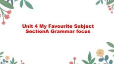Unit4 My Favourite Subject SectionA Grammar focus課件 人教版（2024）七年級(jí)英語(yǔ)上冊(cè)
