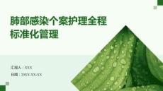 肺部感染個(gè)案護(hù)理全程標(biāo)準(zhǔn)化管理