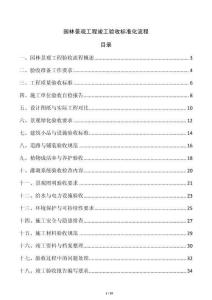 園林景觀工程竣工驗(yàn)收標(biāo)準(zhǔn)化流程